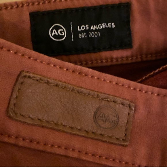 AG Adriano Goldschmied Pants Womens Sz 31 FARRAH Ankle Cocoa Cinnamon Silky Soft - Picture 4 of 10